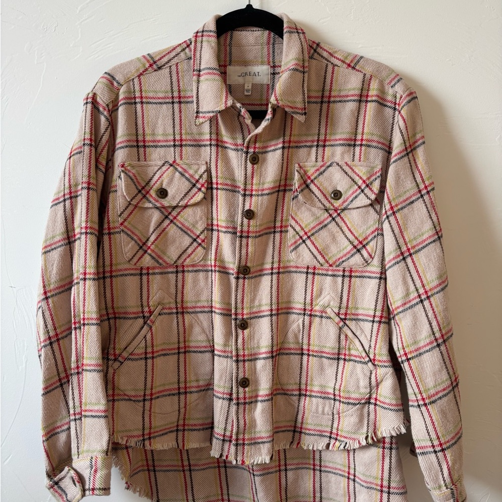 theGREAT Plaid 100% cotton shirt
